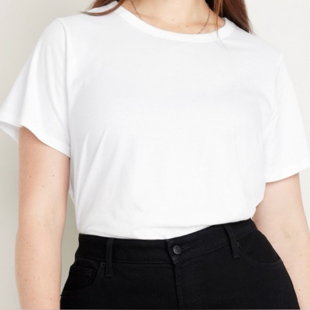 Old Navy Women’s 3X Plus White Everywear Short Sleeve T-Shirt